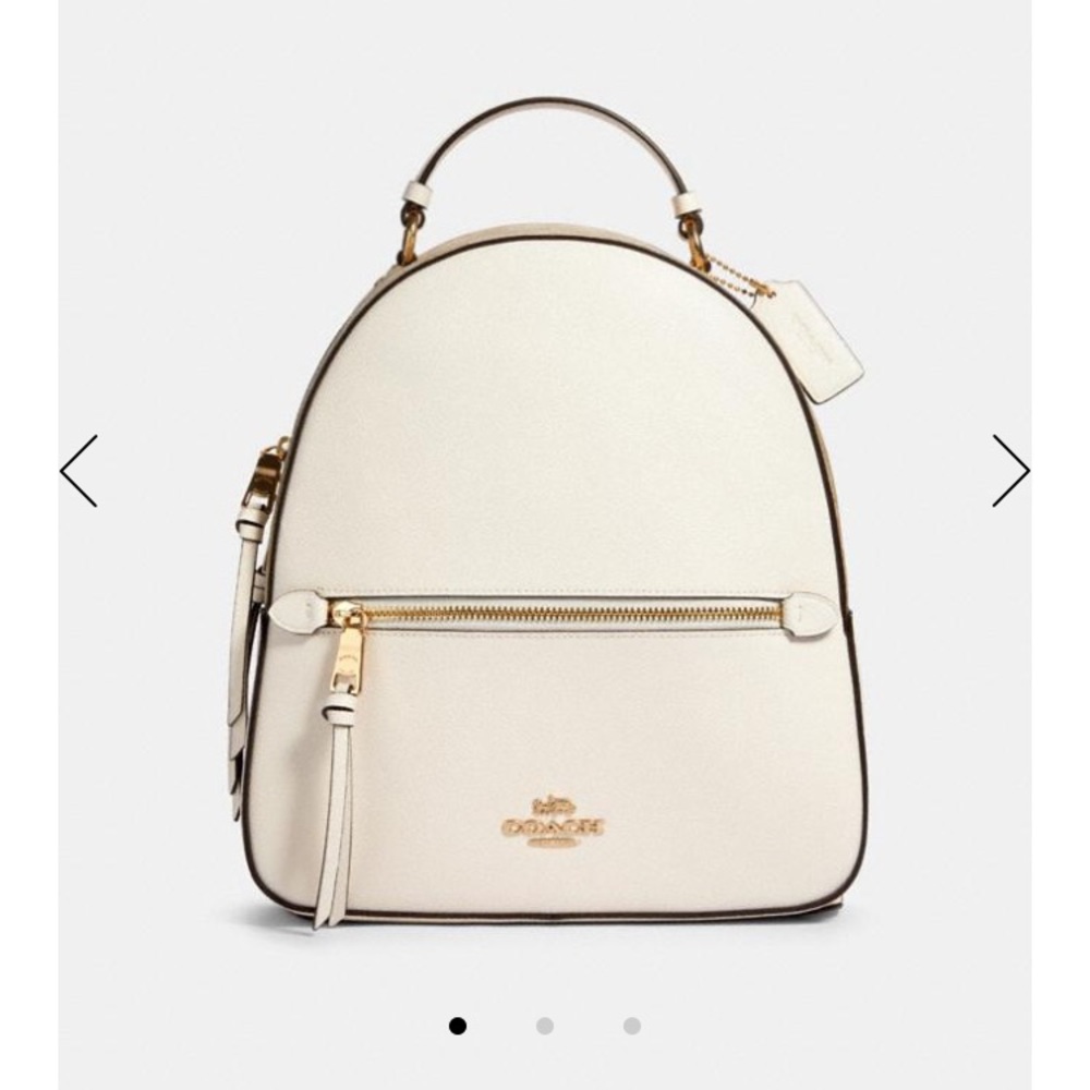 Coach Backpack white and logo